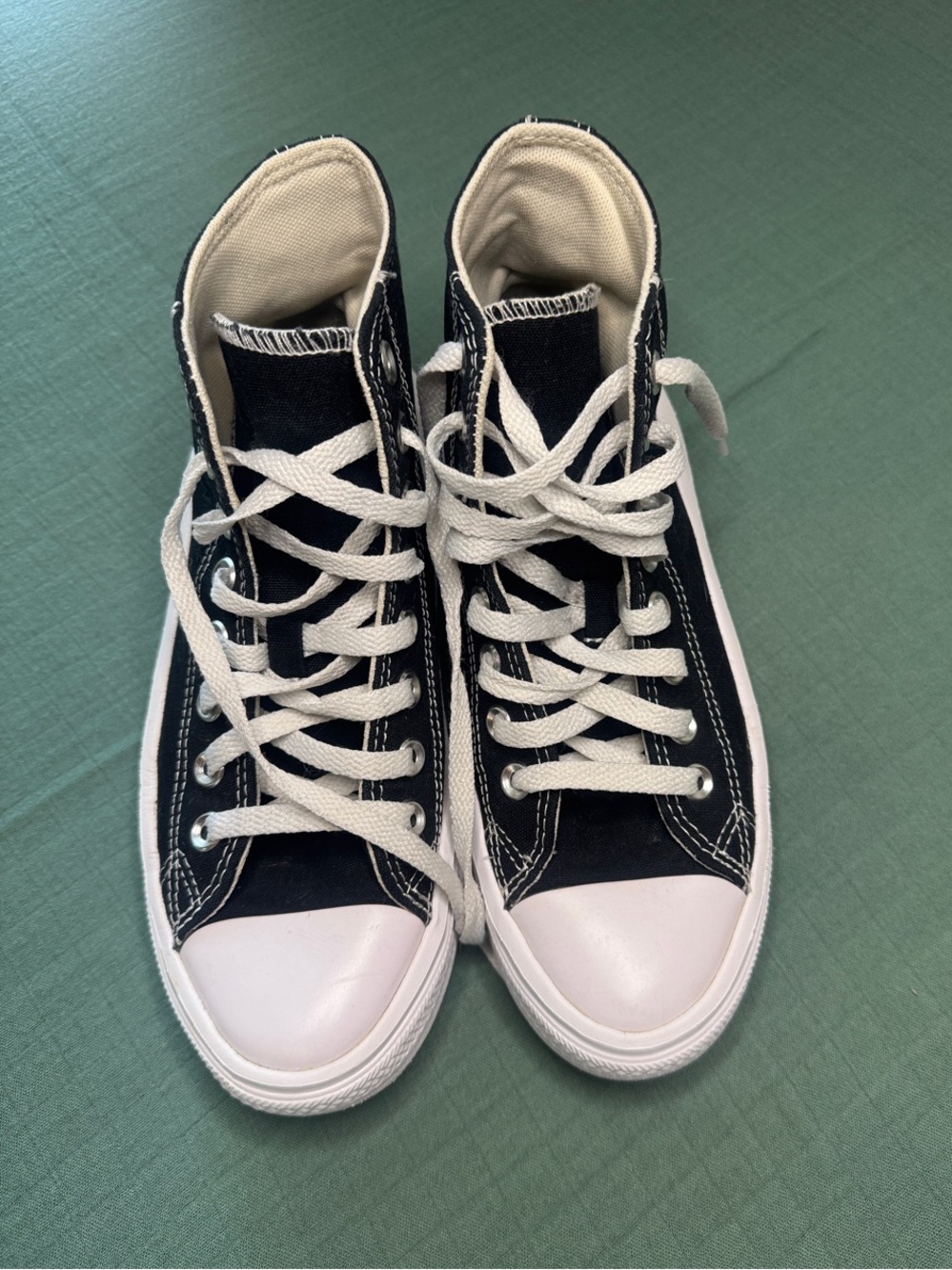 Converse Black and White High-Top Sneakers
